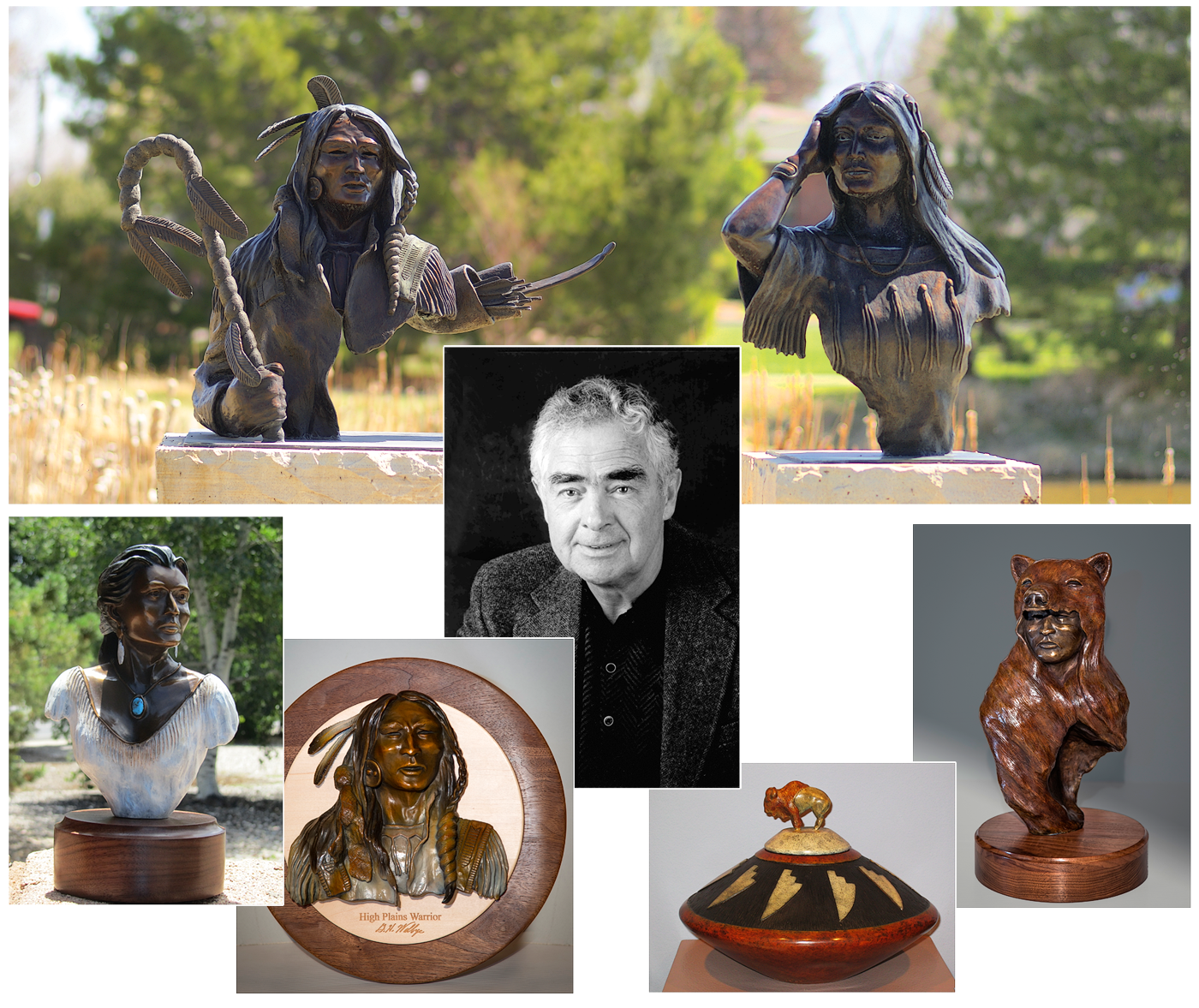 George Walbye and his sculptures